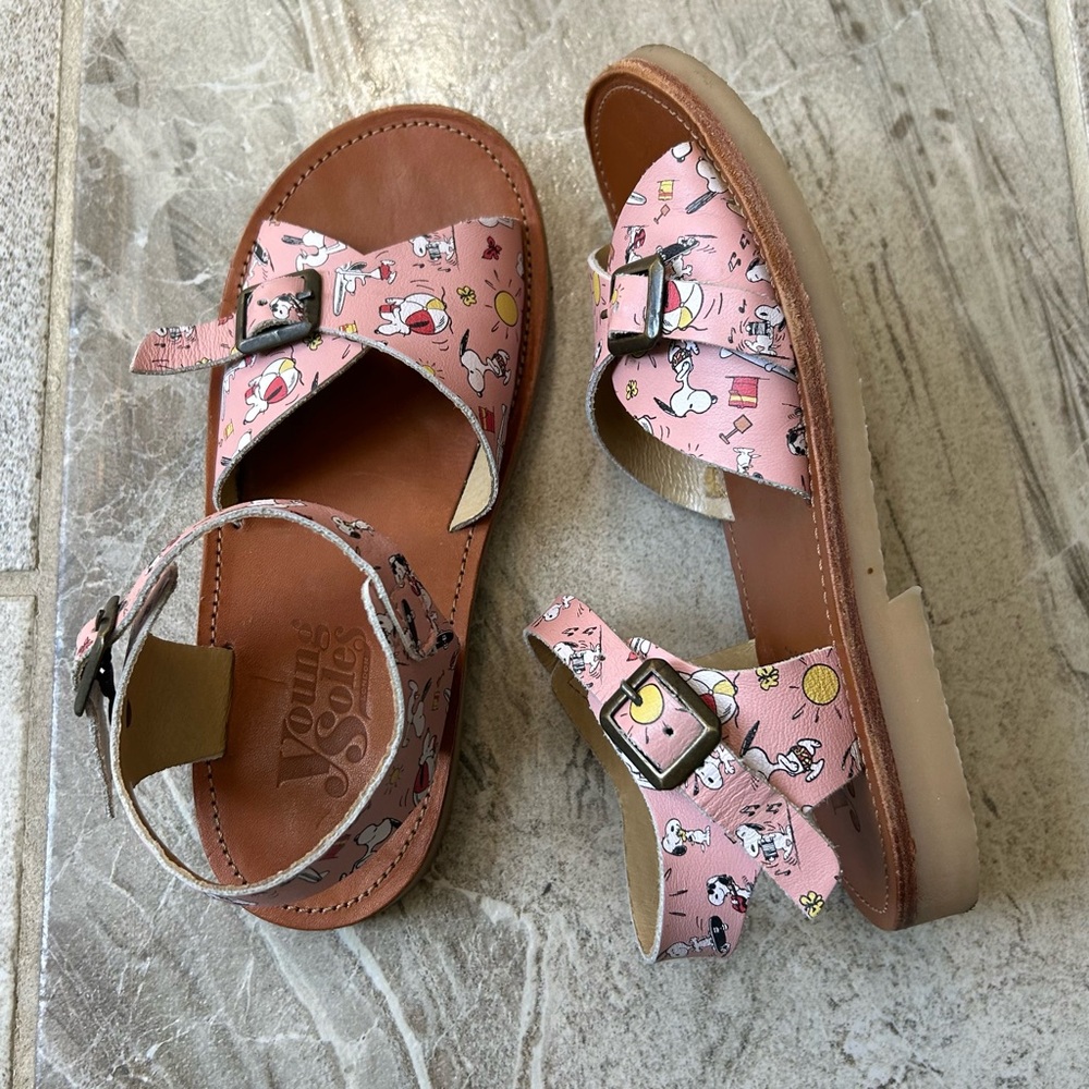 Young Soles Sonny Pink Sandals, Size 34 EU, 3 US - Picture 8 of 13